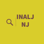 INALJ NJ logo in yellow and brown with a magnifying glass icon to the left