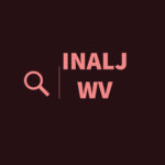 INALJ WV logo in dark brown and pink with a magnifying glass icon to the left