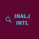 INALJ INTL logo in purple and light blue with a magnifying glass icon to the left